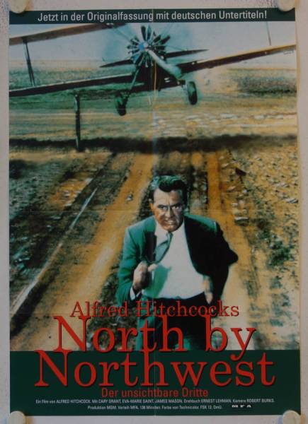 Der unsichtbare Dritte originales deutsches Filmplakat (R98)